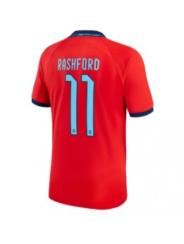 Engleska Marcus Rashford #11 Gostujuci Dres SP 2022 Kratak Rukavima